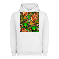 Pigment Lunar Rock st patricks  cow with candy Urban Hoodie - FaDigitalArtStudio