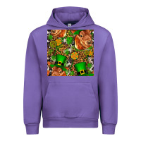 Tulip st patricks  cow with candy Urban Hoodie - FaDigitalArtStudio