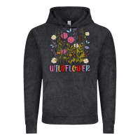 Vintage Black wildflower malias Vintage Hoodie - MaliasSmallBusiness