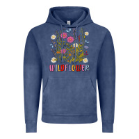 Vintage Denim wildflower malias Vintage Hoodie - MaliasSmallBusiness