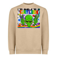 Mushroom LGBTQ Gaylien Tumbler Heavyweight Sweatshirt - BundleAndBundleShop