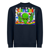 Navy LGBTQ Gaylien Tumbler Heavyweight Sweatshirt - BundleAndBundleShop
