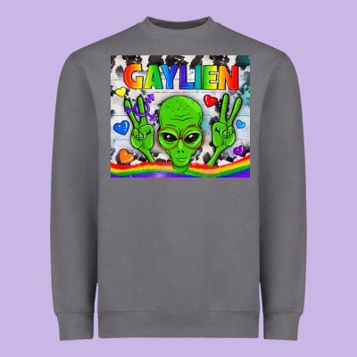 Lgbtq Gaylien Tumbler Heavyweight Sweatshirt Designed By Bundleandbundleshop