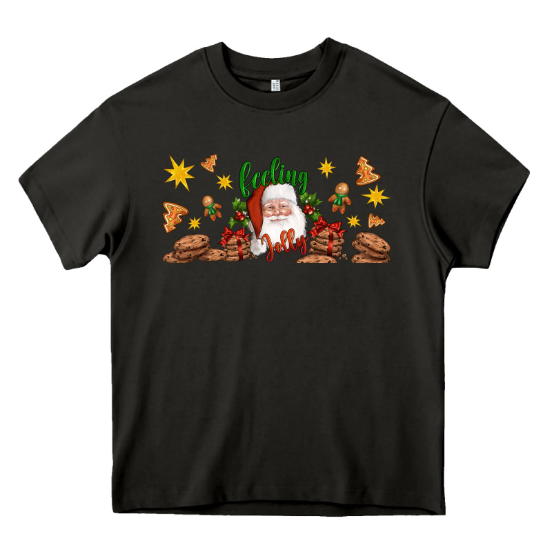 Christmas Feeling Jolly Santa Heavy Core Tee by Artiststas | Teevron