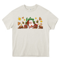 Cream Christmas feeling jolly santa Heavy Core Tee - Artiststas
