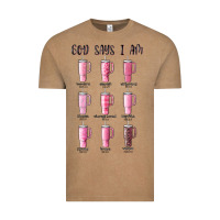 Vintage Coffee god says i am bible verse stanley Vintage Tee - MaliasSmallBusiness