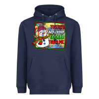 Navy theres snowbody cooler than me Heavyweight Hoodie - CowGirlArtShop