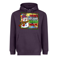 Plum theres snowbody cooler than me Heavyweight Hoodie - CowGirlArtShop