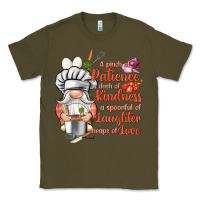 Army Green patience a dash of kindness Classic Tee - NancyCooperArtShop