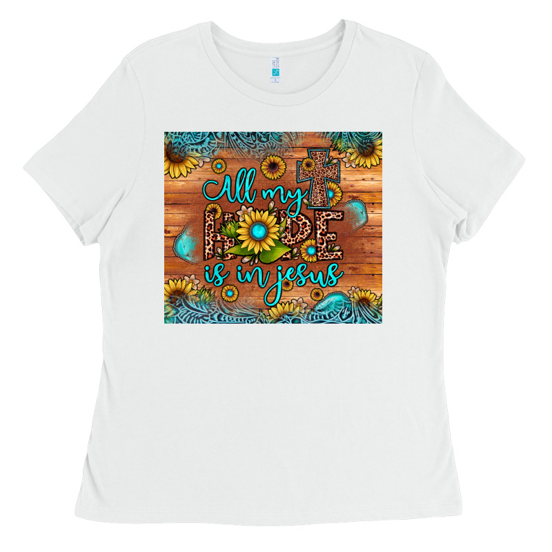 All My Hope Is In Jesus Ladies Tee by JahusDesignShop | Teevron