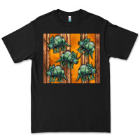 Black dinosaur triceratops Premium Tee - Artiststas