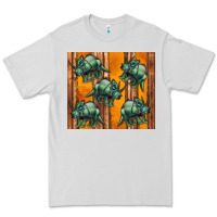 Dove Grey dinosaur triceratops Premium Tee - Artiststas