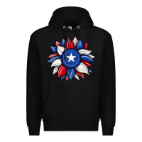 Black sunflower texas flag 2 Premium Hoodie - JahusDesignShop