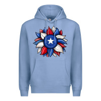 Colony Blue sunflower texas flag 2 Premium Hoodie - JahusDesignShop