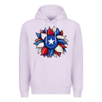 Lilac sunflower texas flag 2 Premium Hoodie - JahusDesignShop