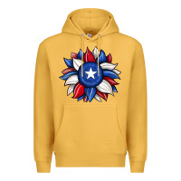 Mustard sunflower texas flag 2 Premium Hoodie - JahusDesignShop