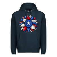 Navy sunflower texas flag 2 Premium Hoodie - JahusDesignShop