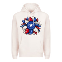 Pale Pink sunflower texas flag 2 Premium Hoodie - JahusDesignShop