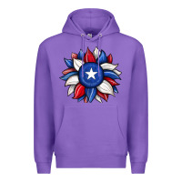 Purple sunflower texas flag 2 Premium Hoodie - JahusDesignShop