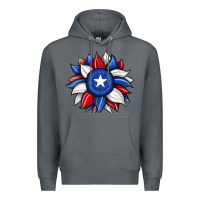 Rock sunflower texas flag 2 Premium Hoodie - JahusDesignShop