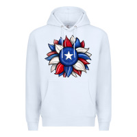 White sunflower texas flag 2 Premium Hoodie - JahusDesignShop