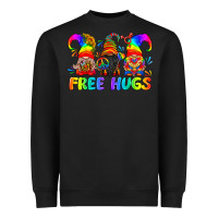 Black LGBTQ Free Hugs Gnomes Heavyweight Sweatshirt - BundleAndBundleShop