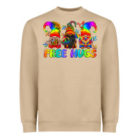 Mushroom LGBTQ Free Hugs Gnomes Heavyweight Sweatshirt - BundleAndBundleShop