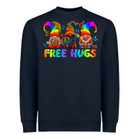 Navy LGBTQ Free Hugs Gnomes Heavyweight Sweatshirt - BundleAndBundleShop