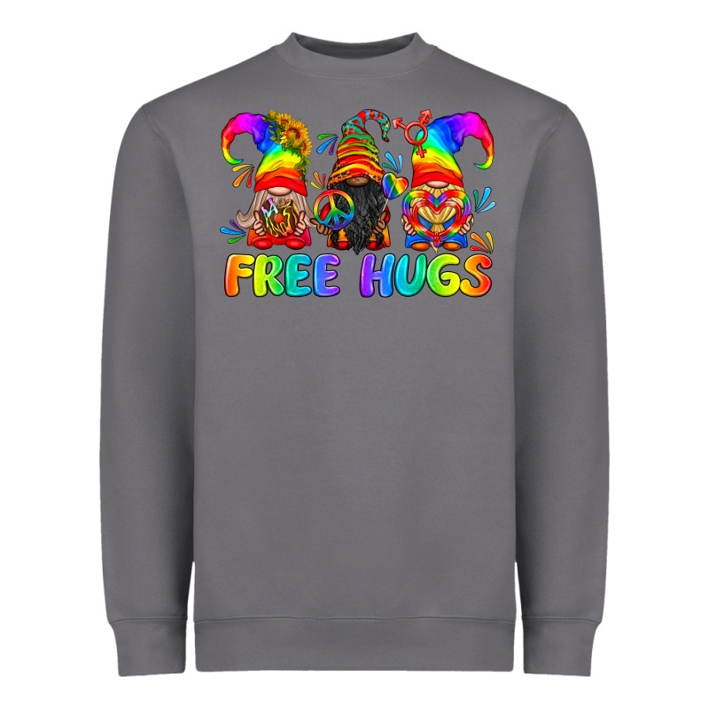 Lgbtq Free Hugs Gnomes Heavyweight Sweatshirt by BundleAndBundleShop | Teevron