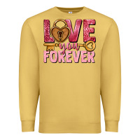 Antique Gold Love you forever Valentine's Day Premium Sweatshirt - HowdyJamesFarm
