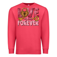 Cardinal Love you forever Valentine's Day Premium Sweatshirt - HowdyJamesFarm