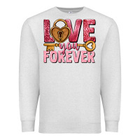 Oatmeal Heather Love you forever Valentine's Day Premium Sweatshirt - HowdyJamesFarm