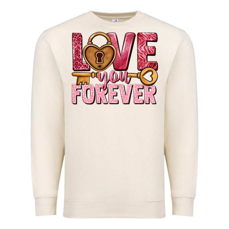 Love You Forever Valentine's Day Premium Sweatshirt by HowdyJamesFarm | Teevron