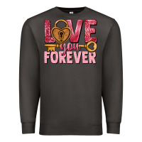 Smoke Love you forever Valentine's Day Premium Sweatshirt - HowdyJamesFarm