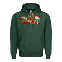 Sports Green Lady of Guadalupe Coffee Cups Zipper Hoodie - texasbilliewilder