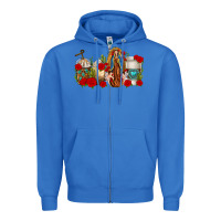 True Royal Lady of Guadalupe Coffee Cups Zipper Hoodie - texasbilliewilder