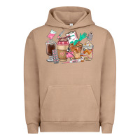 Pigment Burro Nurse Coffee Cups Urban Hoodie - FaDigitalArtStudio