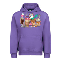 Tulip Nurse Coffee Cups Urban Hoodie - FaDigitalArtStudio