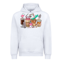 White Nurse Coffee Cups Urban Hoodie - FaDigitalArtStudio