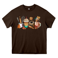 Chocolate Brown cookie coffee cup Heavy Core Tee - AdoDesignShop