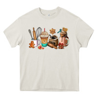Cream cookie coffee cup Heavy Core Tee - AdoDesignShop