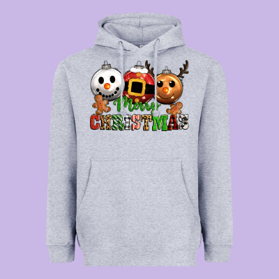 Merry Christmas Heavyweight Hoodie Designed By Cowgirlartshop