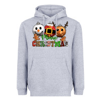 Heather Grey merry christmas Heavyweight Hoodie - CowGirlArtShop