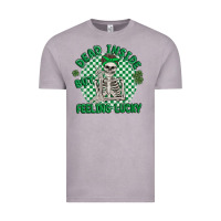 Vintage Zinc dead inside but feeling lucky Vintage Tee - MaliasSmallBusiness