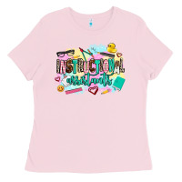 Bubblegum Pink instructional assistant's Ladies Tee - AdoDesignShop