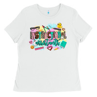 White instructional assistant's Ladies Tee - AdoDesignShop