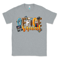 Heather Grey office squad Classic Tee - NancyCooperArtShop