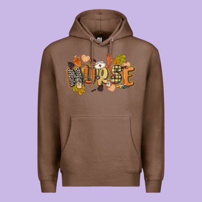 Fall Nurse Premium Hoodie Designed By Cowgirlartshop