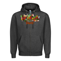 Charcoal Heather school nurse juneteenth Zipper Hoodie - NancyCooperArtShop