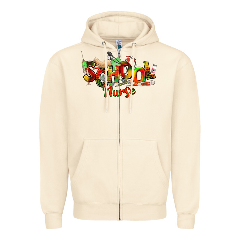 School Nurse Juneteenth Zipper Hoodie by NancyCooperArtShop | Teevron